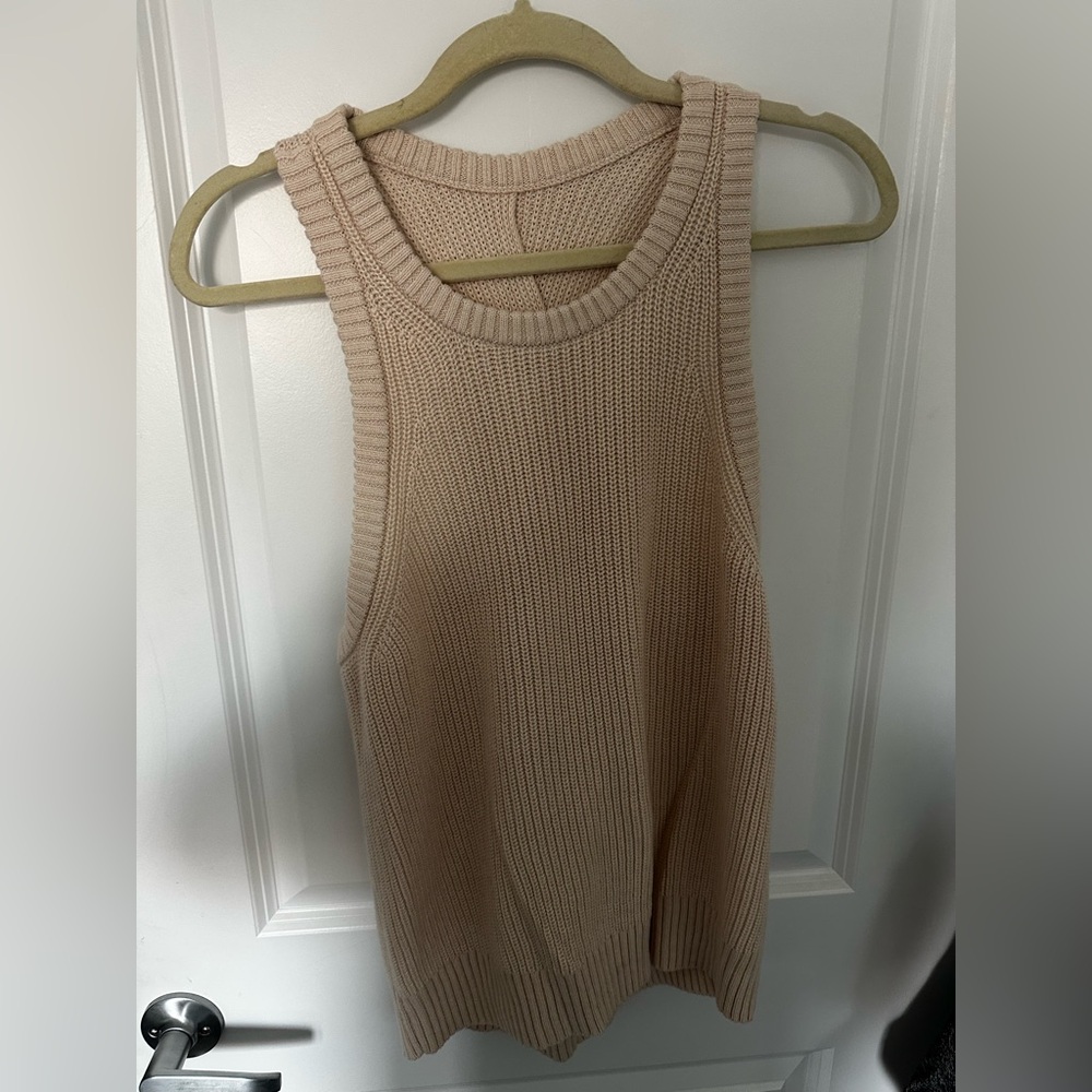 J. Crew Beige Knit Tank Top